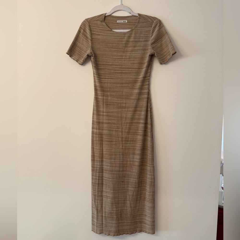 Reformation Tan Midi Dress